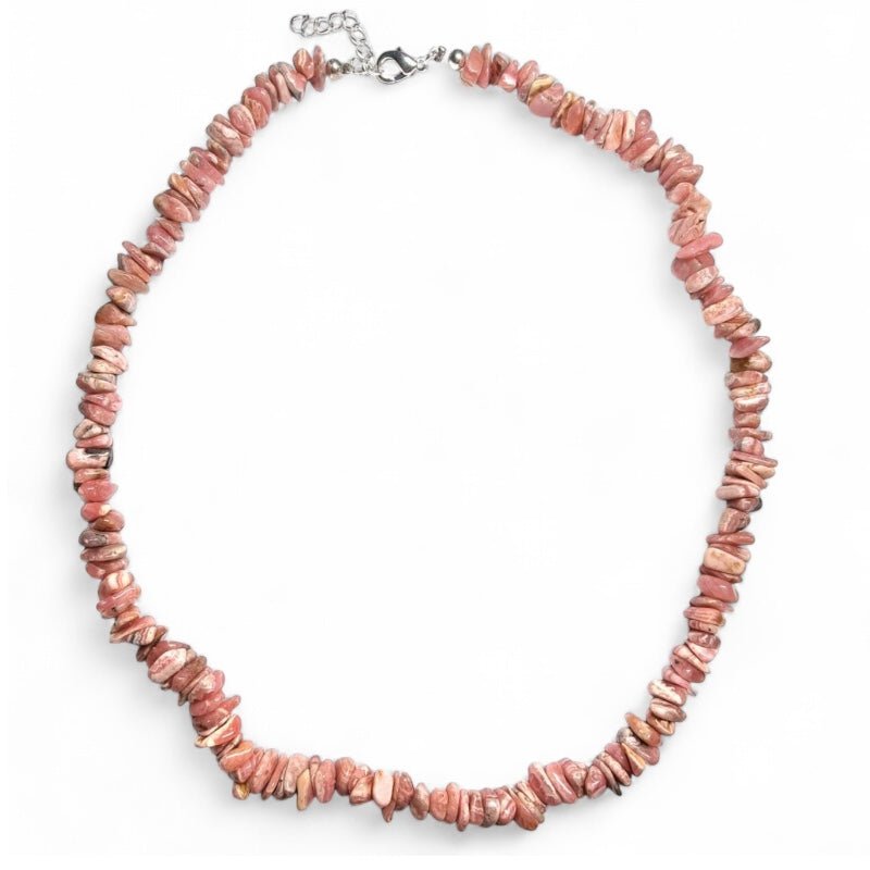 Collier rhodochrosite Argentine AA (perles baroques) - 45 - 50cm - La Boite à Cailloux