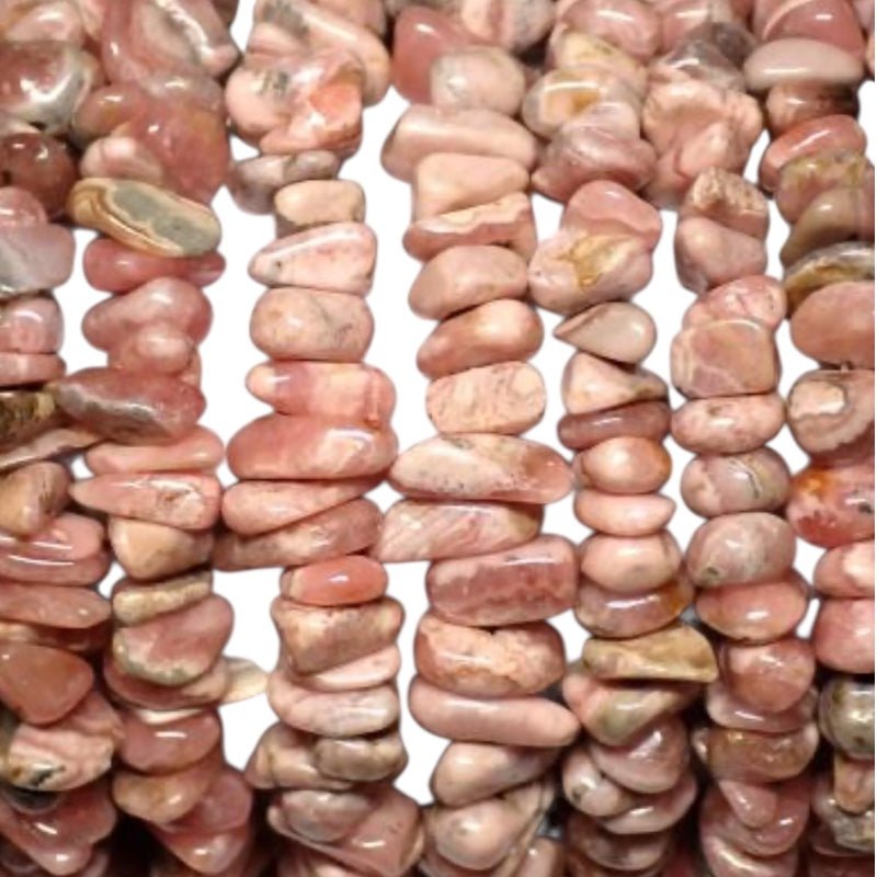Collier rhodochrosite Argentine AA (perles baroques) - 45 - 50cm - La Boite à Cailloux
