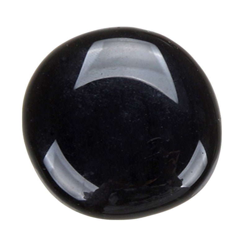 Galet obsidienne noire Mexique A - La Boite à Cailloux