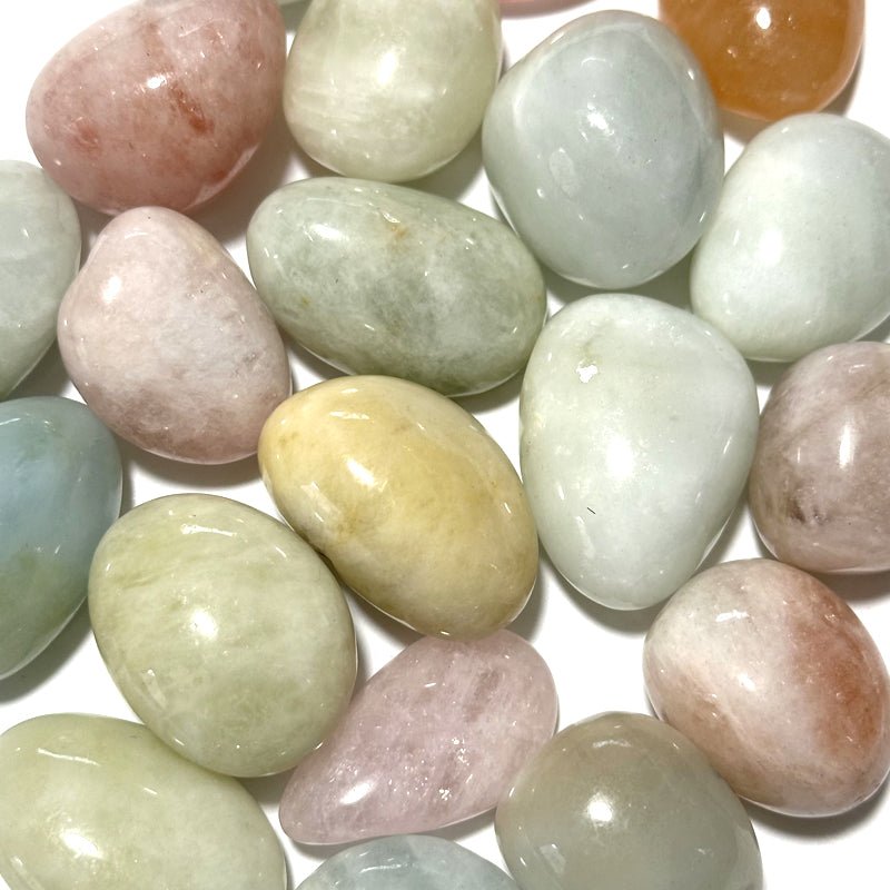 Pack "Harmonie pastel" Béryls multicolores Brésil A+ - La Boite à Cailloux