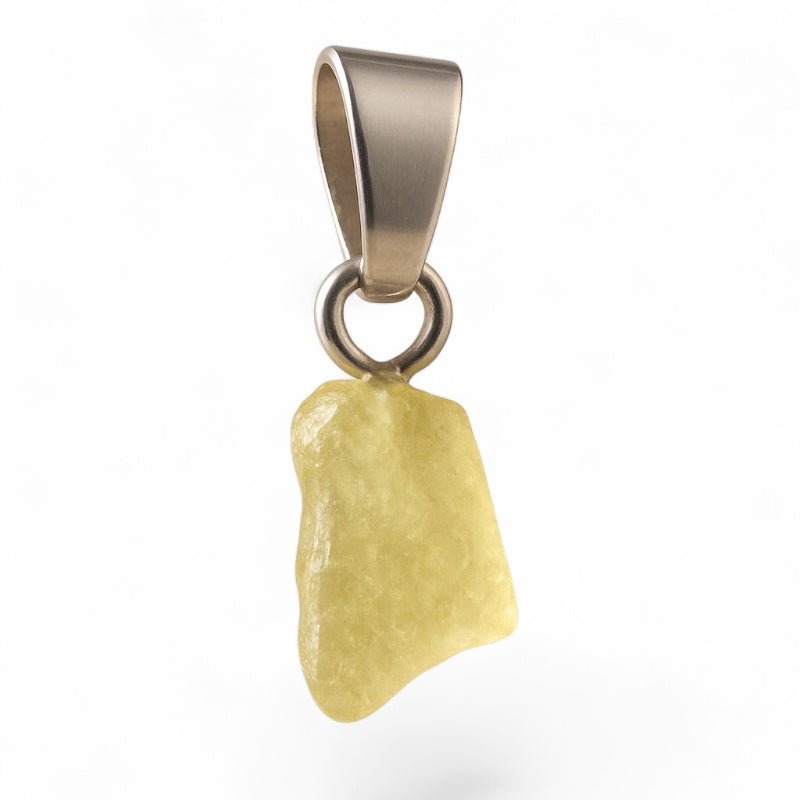 Pendentif chrysobéryl boucle argent 925 - La Boite à Cailloux