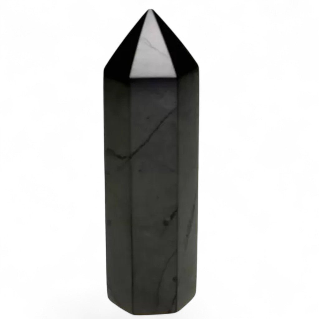 Prisme shungite Russie AA 60mm - La Boite à Cailloux