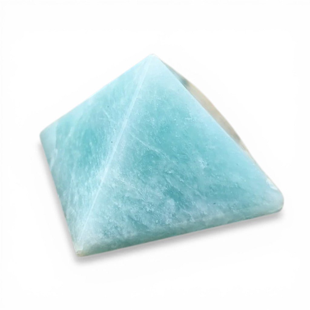 Pyramide amazonite Brésil A 25 - 30mm - La Boite à Cailloux