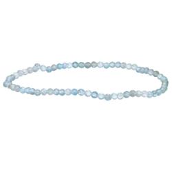 Bracelet apatite bleue claire Madagascar AA (perles facettes 2-3mm)