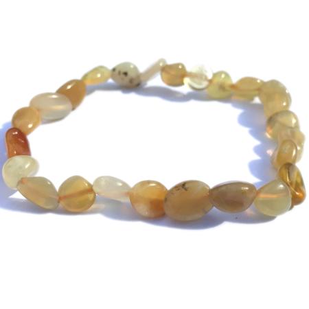 Bracelet opale jaune (grains 5-7mm)