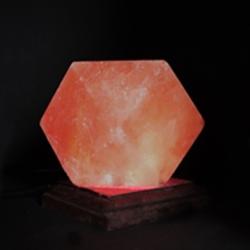 Lampe de sel Himalaya naturel "Diamant"  LED 9cm (800g)