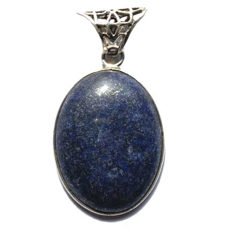 Pendentif lapis lazuli Afghanistan AA argent 925