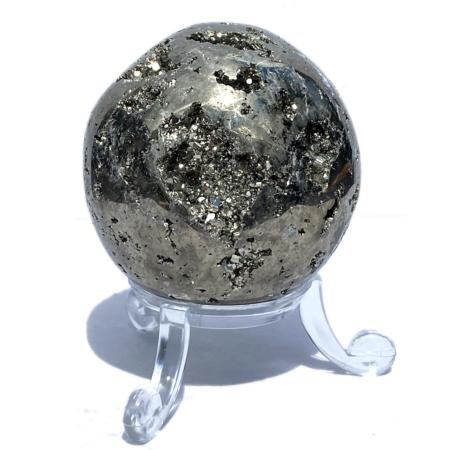 Sphère de pyrite brute Pérou AA (48mm) - 242g