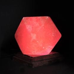 Lampe de sel Himalaya naturel "Diamant"  LED 9cm (800g)