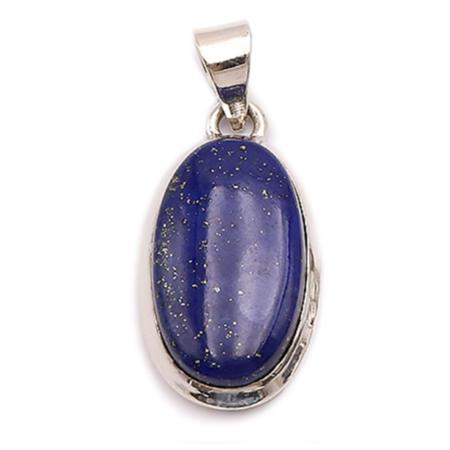 Pendentif lapis lazuli Afghanistan AAA argent 925