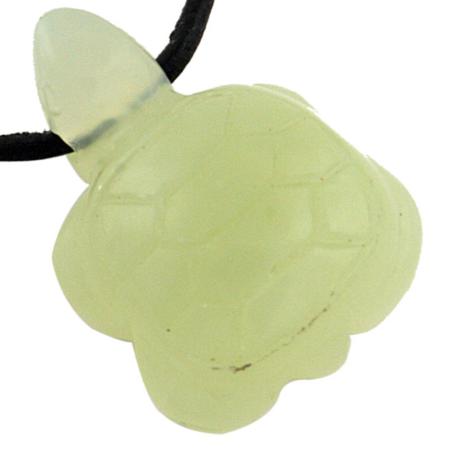 Pendentif tortue 25mm jade vert