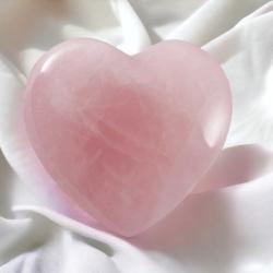 Coeur Quartz rose Brsil A 40mm