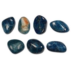 Apatite bleue Brésil A (pierre roulée)