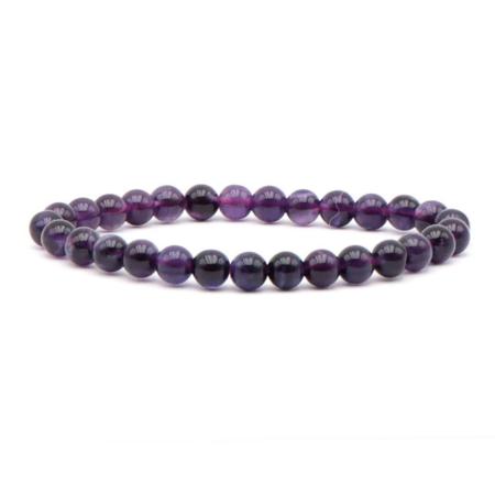 Bracelet fluorine violette Chine AA+ (boules 5.5-6.5mm)