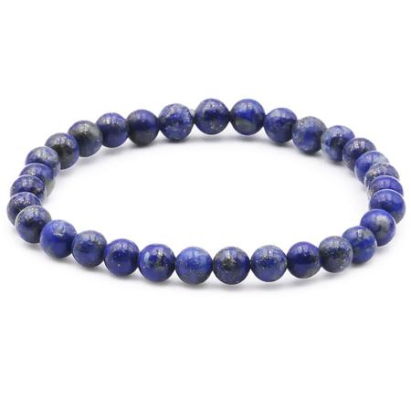Bracelet lapis lazuli Afghanistan AA (boules de 5-6mm)