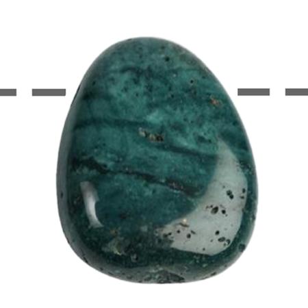 Pendentif jaspe Ocelot Indonésie A (pierre trouée) + cordon