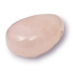 Pendentif quartz rose Brésil A (pierre trouée) + cordon