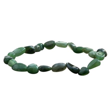 Bracelet jade du Canada (grains 5-7mm)