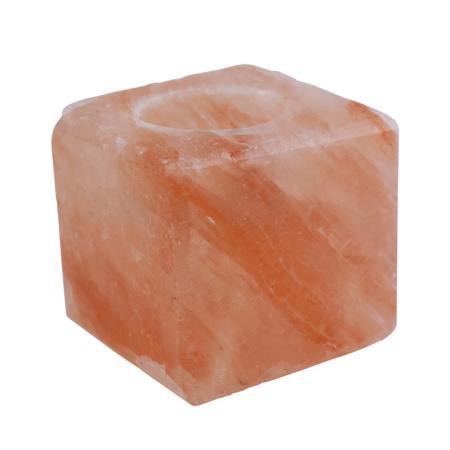 Lampe de sel Himalaya naturel "Cube" 12cm (1,5kg)
