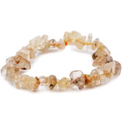Bracelet quartz rutile Brsil A (perles baroques)