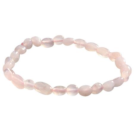Bracelet quartz rose A (grains 5-7mm)
