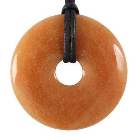 Donut ou PI Chinois aventurine rouge (3cm)