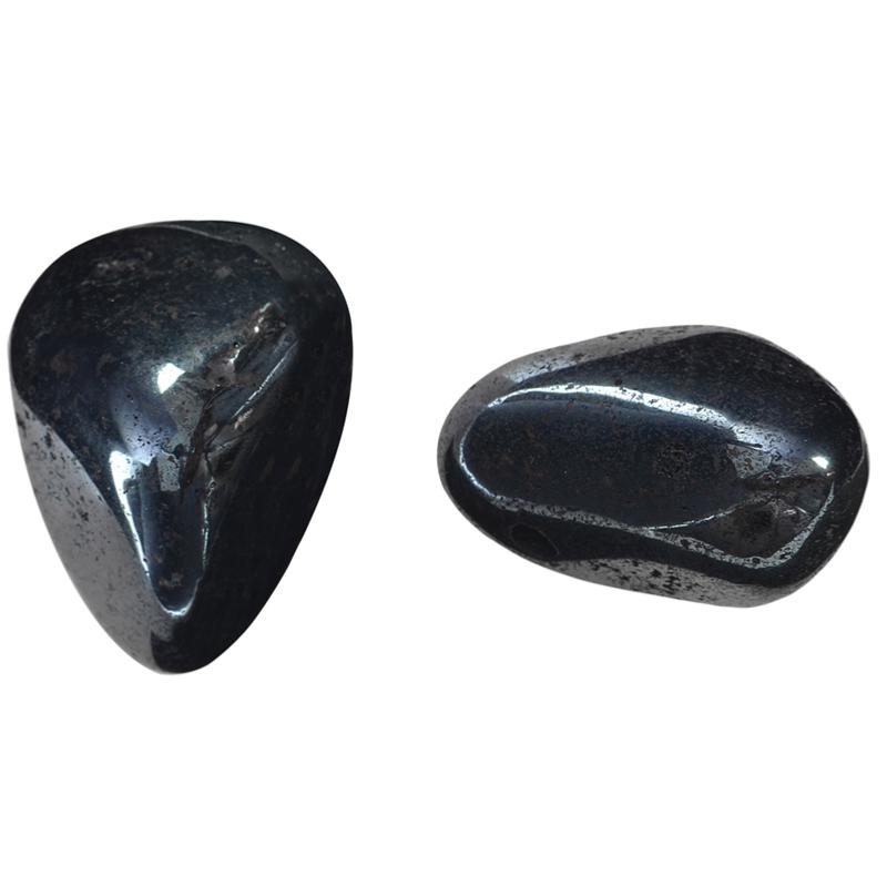 Magnetite aimantee - pierre roulée galet - Oxyde de Fer- une piece | 20 -  25 mm 