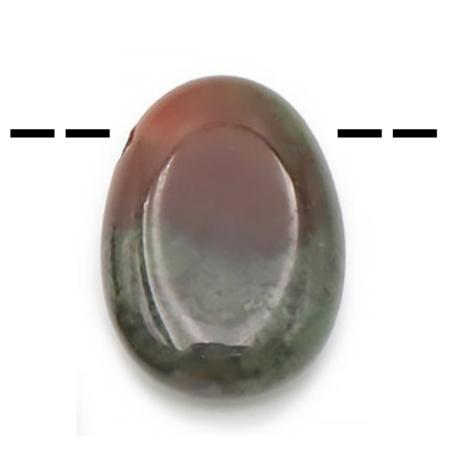 Pendentif agate indienne Brésil A (pierre trouée) + cordon en cuir
