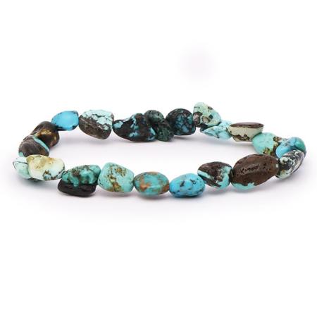 Bracelet turquoise du Tibet AB (grains 5-7mm)