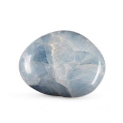 Calcite bleue (pierre roulée)