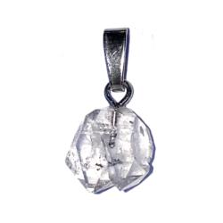 Pendentif cristal diamant herkimer Etats-Unis boucle argent 925