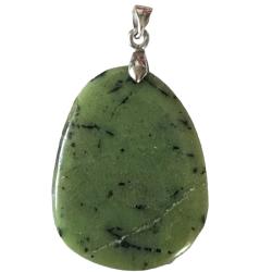 Pendentif jade nphrite A (pierre plate)