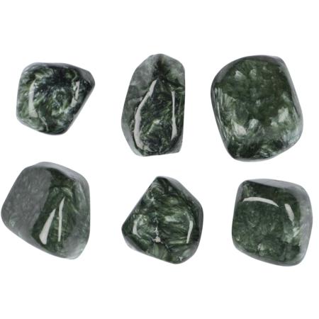Séraphinite verte Russie A (pierre roulée)