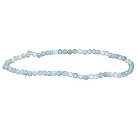 Bracelet apatite bleue claire Madagascar AA (perles facettées 2-3mm)