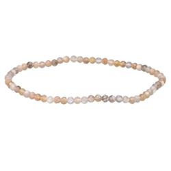 Bracelet pierre de lune multicolore Inde AA (perles facettes 2-3mm)