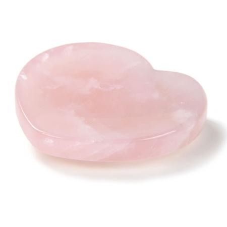 Pierre pouce coeur quartz rose