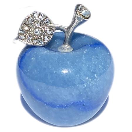 Pomme aventurine bleue ou quartz bleu 35mm