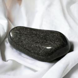 Obsidienne argentée Mexique  AB (pierre roulée)