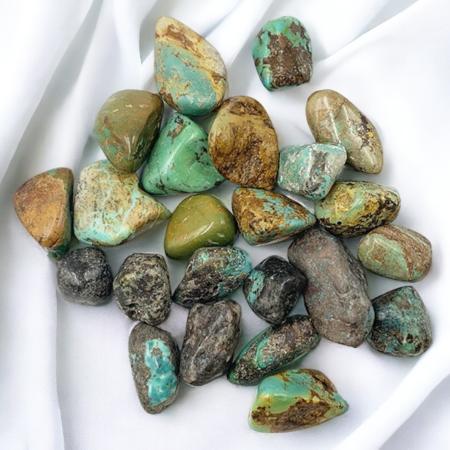 Turquoise Mexique A (pierre roulée)