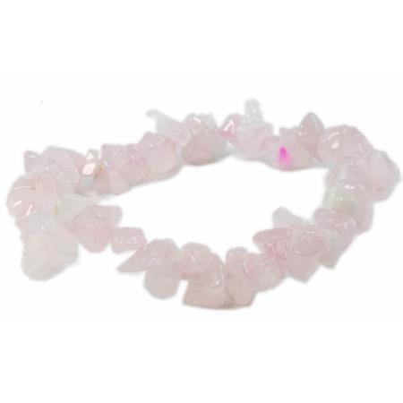 Bracelet quartz rose AA (pierres baroques)