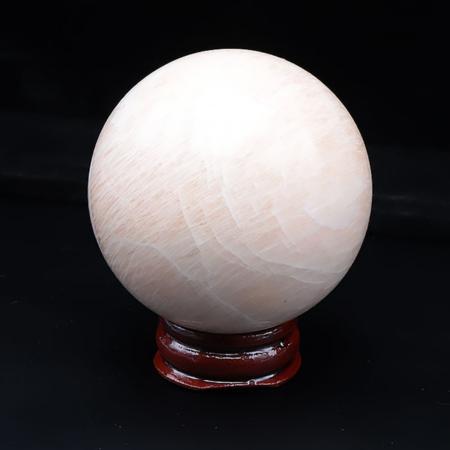 Sphère pierre de lune rose Inde A 50-60mm