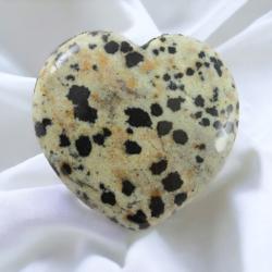 Coeur jaspe dalmatien Mexique A 40mm
