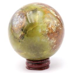 Sphère opale verte Madagascar AA 60-70mm
