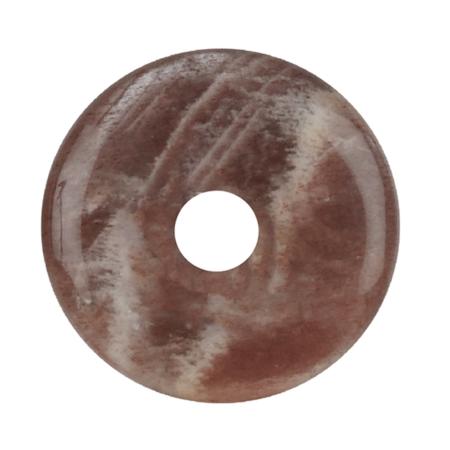 Donut ou PI Chinois pierre de lune adulaire Tanzanie (3cm)