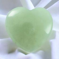 Coeur jade vert de Chine 30mm