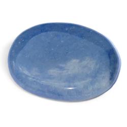 Galet quartz bleu ou aventurine bleue Brsil A 
