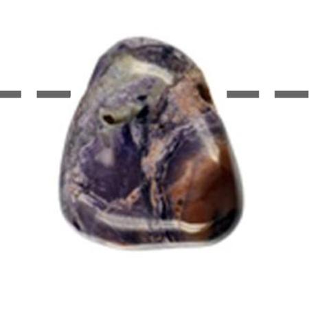 Pendentif tiffany Stone Etats-Unis A (pierre trouée) + cordon 