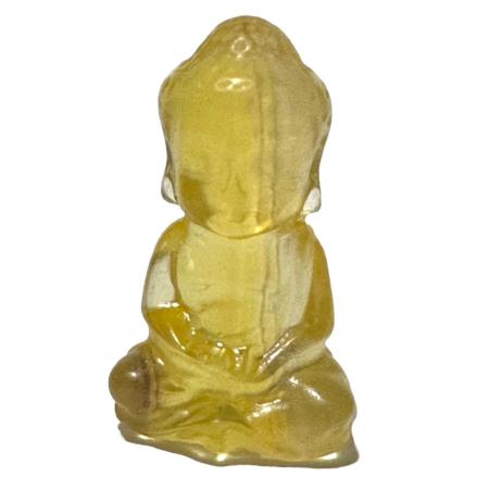 Bouddha Indien Fluorine jaune AA+ - 40mm