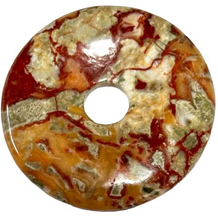 Donut ou PI Chinois rhyolite fleur (3cm)