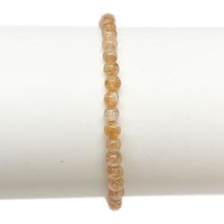 Bracelet pierre de soleil Inde A+ (boules 3-4mm)